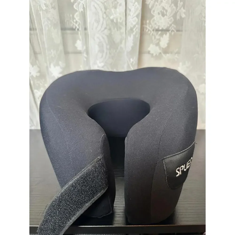 SPUER Memory Foam Travel Neck Pillow – Black (New, Unused)